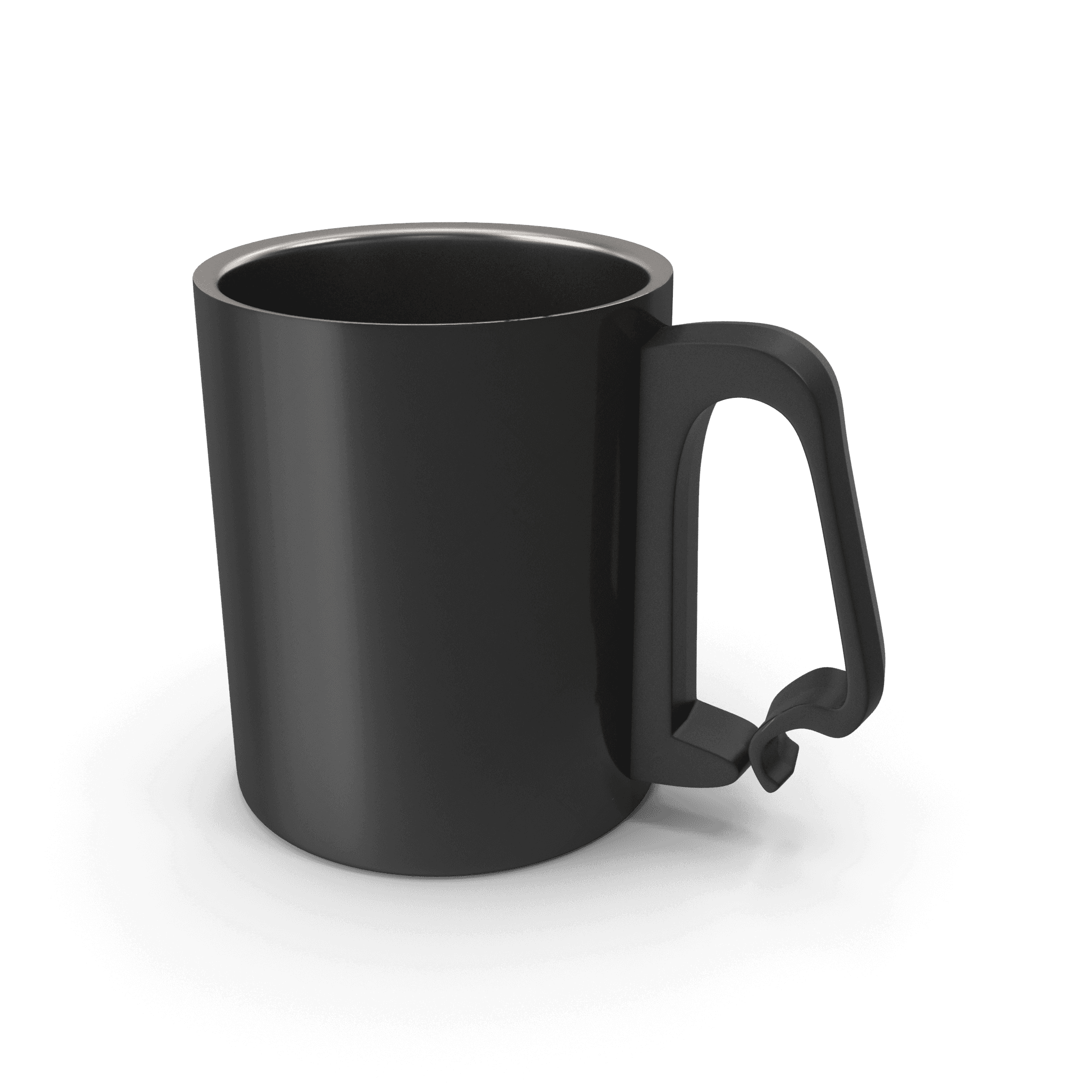 Black Aluminium Cup