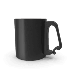 Black Aluminium Cup